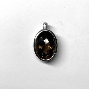 AN89 Rauchquarz 13x18 oval